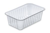 Guillin Alphacel MCL760TP Pack van 6 zakjes 100 aluminium schalen scellable, kunststof, transparant, 17,7 x 11,3 x 5,7 cm