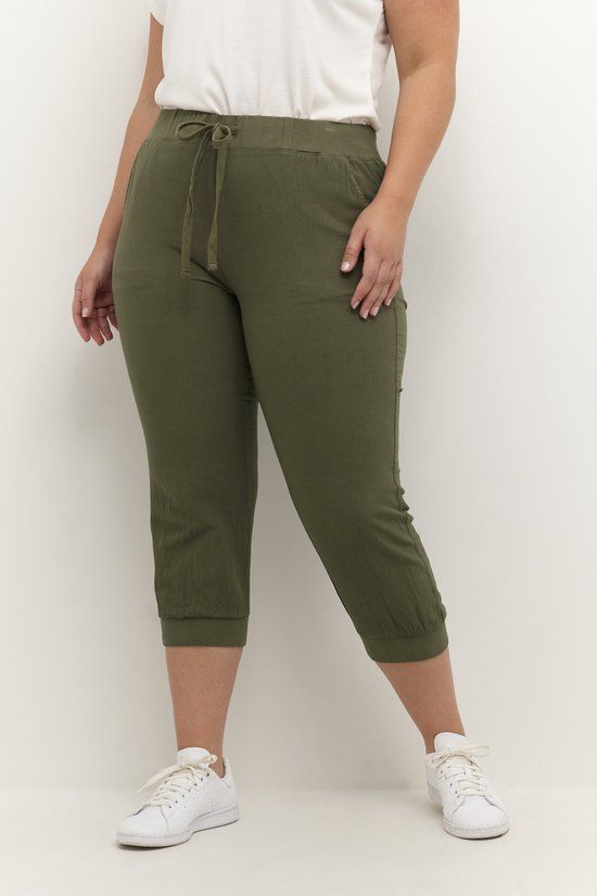 Kaffe Curve KCnana Capri Pants - Dames Broek - Maat 54 - Grape Leaf