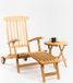 Teakea Deckchair teak met wielen - inclusief Rondo tafeltje