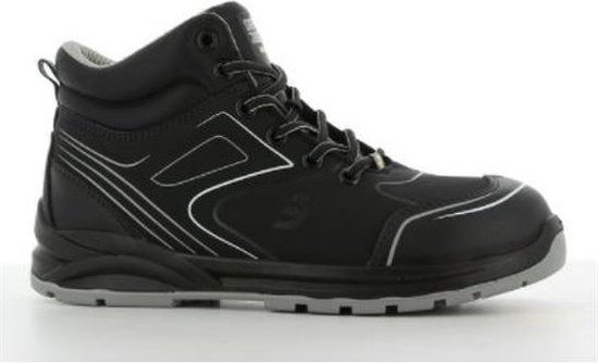 Safety Jogger Cador S3 HOGE Veiligheidsschoen SlipvastSRC-ESD-Waterproof Zwart - Maat 45