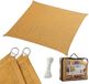 Merkloos Relaxdays Schaduwdoek - 4x4 m - Vierkant - Zand