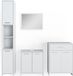 Vicco Set de salle de bain Kiko Blanc 4 pièces