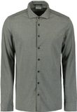 No Excess Jersey hemd in melange kleur Dark Green Maat: 3XL