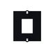 Bachmann Custom module frame 1x Keystone met metalen beugel, zwart
