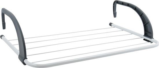 MSV Inklapbaar Wasgoedrekje - 3 meter - Ophangbaar - Wit