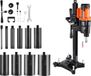 VEVOR Diamantkernboormachine, Maximale Boordiameter 26cm, Nat/droog Diamantboren met 10 Boren en Boorstandaard, Instelbare Snelheid, UNC1 1/4-7 Schroefdraad, voor Beton en Baksteen, 2500 W