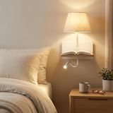 BARCELONA LED Artin Leeslamp Wand E27 + 3W Met USB En USB-C Wit