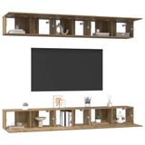 vidaXL Tv-meubelset Artisan Eiken Bewerkt Hout