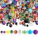 Dailygoods Set de perles 1300 pièces - Perles de verre en cristal - Perles facettées - 4/6/8 mm - Perles colorées pour la fabrication de bijoux