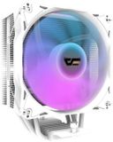Darkflash Z4Pro Mist CPU-koeler, 120 mm enkele toren, TDP 200W, 4× 6 mm heatpipes, ARGB PWM pc-ventilatoren, CPU-luchtkoeler compatibel met Intel LGA115x/12xx/17xx; AMD AM4/AM5, 155 mm in hoogte (wit)