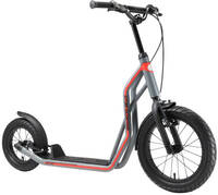 STAR SCOOTER autoped 16 inch + 12 inch, grijs