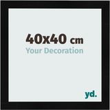 yd. Cadre photo 40x40 cm - Noir Brillant - MDF - Pisa