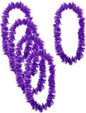 Fleur de Hawaï - 12 pièces - violet - synthétique - 1 mètre