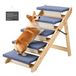 VEVOR Hondentrap 780x470x660 mm, 5-Treden Huisdierentrap, Opvouwbare Houten Trap, Geschikt voor Kleine, Middelgrote, Grote en Oudere Huisdieren, Evenals Puppy's Tot 68 Kg, Hondenladder voor Bedden, Banken en Auto's.