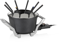 Princess 173100 Fondue Premium - Electric Fondue Set for 8 People - Black & Stainless Steel