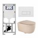 Geberit QeramiQ Dely Swirl Toiletset - Hangend - Inbouwreservoir - Zonder spoelrand - Diepspoel - PK - Dual flush - Mat wit