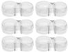 Sans marque 6 pièces Butoirs de porte transparent PVC