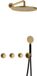 Hotbath Cobber - CB7067 - Inbouw Regendoucheset - Geborsteld Messing
