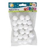 Craft Planet Polystyreen ballen 20 stuks, wit, 2 cm