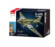 Sluban ModelBricks C-47S op schaal 1:44, militair transportvliegtuig, 1015 delen, voor kinderen van 12 tot 18 jaar