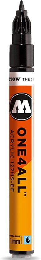 Molotow acryl stift - ONE4ALL 1 mm - Zwart