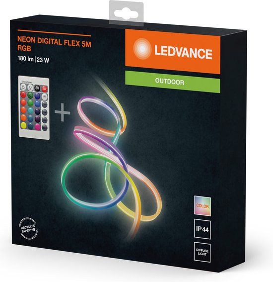 Ledvance Neon Digital Flex LED Strip - RGB - 5m - Uitbreiding