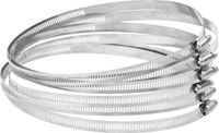 vidaXL Slangklemmen - 6 st - 91-220 mm - Roestvrij Staal 304