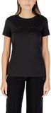 Armani A|X Armani Exchange Printed Short Sleeve Round Neck T-shirt Wo - Black Shirts