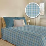 PENSIERI DELICATI Sprei 220 x 280 cm, 100% piqué-katoen, patroon Ben groen