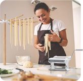 True Kitchen Bella Pasta Machine à pâtes manuelle - Argent
