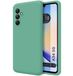 Tumundosmartphone Zachte vloeibare siliconen beschermhoes voor Samsung Galaxy A34 5G, groen