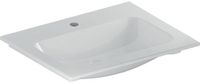 Geberit ICon meubelwastafel - 60x48x13cm - 1 wasbak - 1 kraangat Midden - zonder overloopgat - keramiek - glans wit