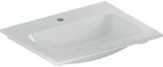 Geberit ICon meubelwastafel - 60x48x13cm - 1 wasbak - 1 kraangat Midden - zonder overloopgat - keramiek - glans wit