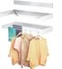 Sans marque Étagère de balcon avec bras réglables et support extra solide