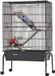 VEVOR Cage pour petits animaux, Cage pour furets en métal, Habitat pour petits animaux, 63x36x101 cm, pour furets, chinchillas, écureuils volants, cobayes et lapins, 3 niveaux, espacement des fils de 13,97 mm, roulettes verrouillables