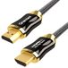 Qnected HDMI 2.1 Kabel 0,5m - Ultra High Speed | 4K 120Hz & 144Hz, 8K 60Hz Ultra HD | 48 Gbps | eARC | Geschikt voor PS5, Xbox Series X & S, Monitor | Charcoal Black