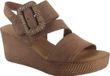 Gabor Dames Sandalen 771 Taupe Suède Sleehak Maat 38,5