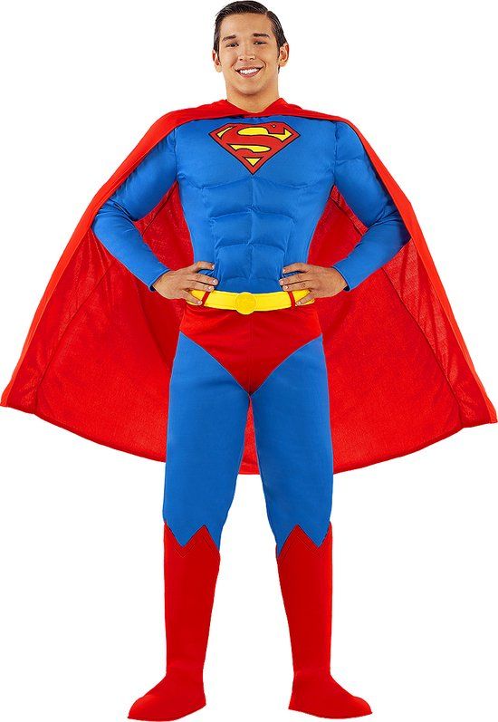 FUNIDELIA Superman Kostuum voor Mannen - Man of Steel - XXXL - Blauw