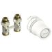 Danfoss Redia 015G5132 Combi-set voor radiatorthermostaat + ventiel in rechte uitvoering, voor radiatoren met vloeraansluiting en ventielinzetstuk M30