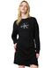 Calvin Klein Ls Monologo Terry Crew Fashion D Lv047e224g Damesjurk, Zwart, S