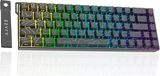 Ajazz AK680 V2 HE - Clavier de jeu 65% Filaire - Touches magnétiques - Effet Hall - Déclencheur rapide - QWERTY - Ligne de contour noire