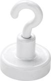 Merkloos / Sans marque Ophanghaak met magneet - wit - 16 mm - max 1.5 kg draagkracht