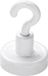 Merkloos / Sans marque Ophanghaak met magneet - wit - 16 mm - max 1.5 kg draagkracht