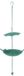 Wan GmbH Maison d'oiseaux - Mangeoire suspendue - Décoration de jardin - Grande capacité - 22 x 22 x 6 cm - Vert