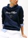 Tommy Hilfiger Script Logo Hoodie Donkerblauw