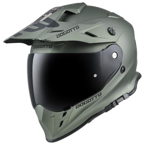 Bogotto H331 Endurohelm - Groen Mat - M