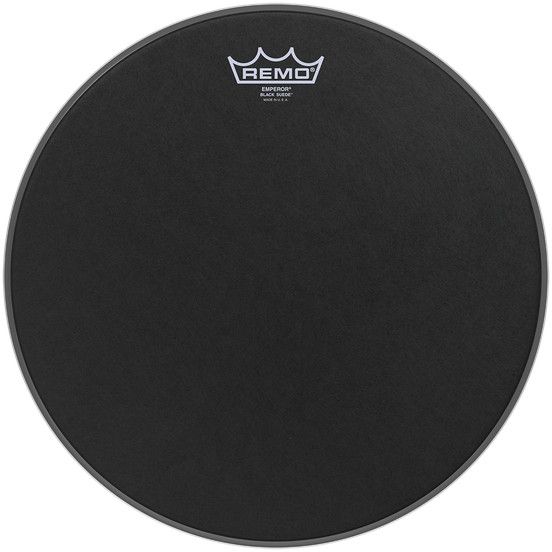 Remo BE 0818 ES Emperor Black Suede - Drumvel - 18 inch
