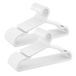 SONGMICS Kleerhangers, Set van 50, met Brede Schouderinkepingen | Kunststof Hangers, Ruimtebesparend, 41,7 cm Breed, Wolkenwit, BODIE Collection CRP010W01