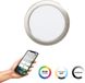 EGLO connect.z Fueva 6-Z Smart Inbouwspot - Badkamer/Buiten - LED - Ø 16.8 cm - Grijs - Instelbaar RGB & wit licht - Dimbaar - Zigbee