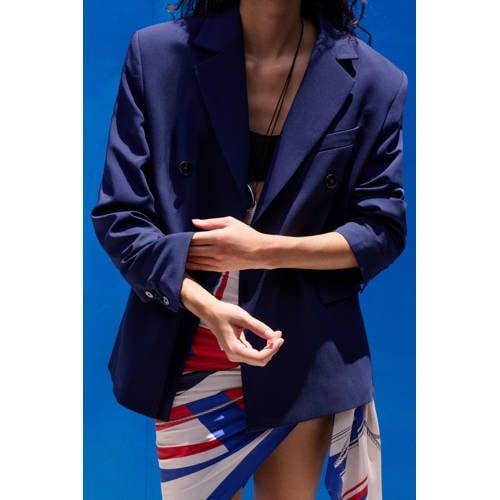 Mango Regular Blazer Blauw